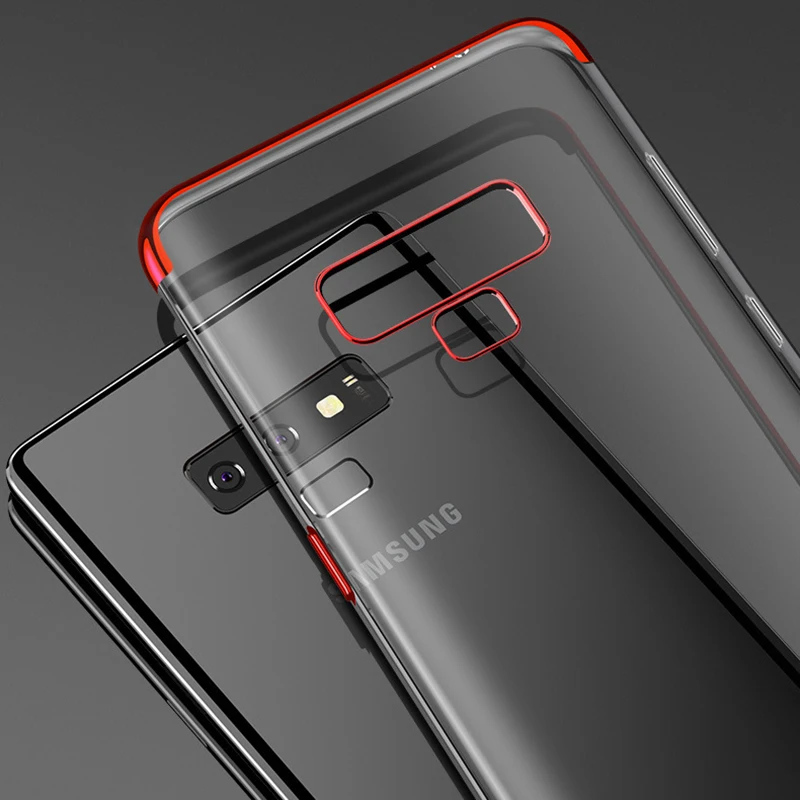 Роскошный прозрачный силиконовый чехол для Samsung Galaxy Note 9 8 A3 A5 A7 2016 2017 A6 A8 Plus 2018