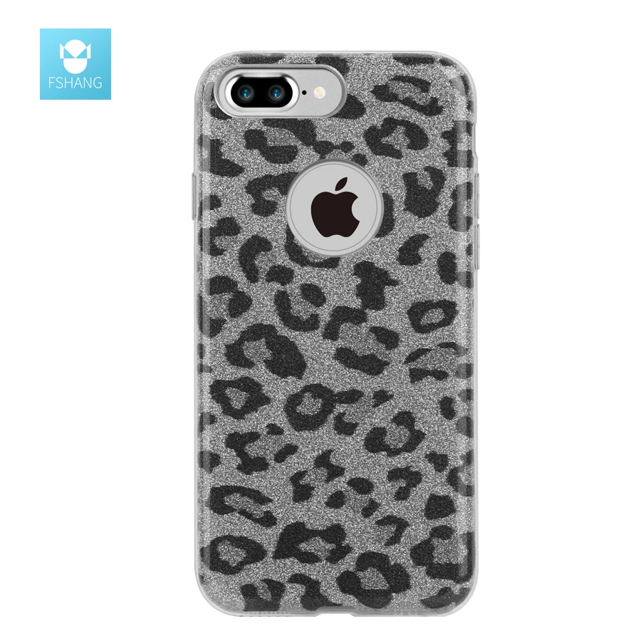 Чехол для телефона Коке iPhone 7 Plus бренд fshang ТПУ армии камуфляж Leopard Обложка 3 в 1 Coque