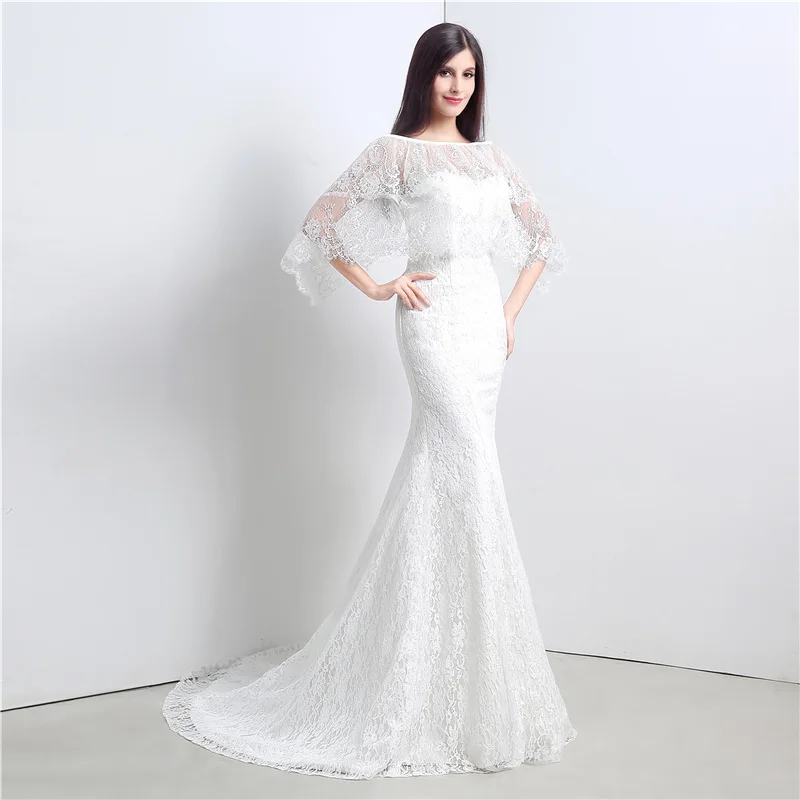 Новое поступление robe de Mariage в наличии Свадебные платья Русалочки 2021 с курткой Vestido