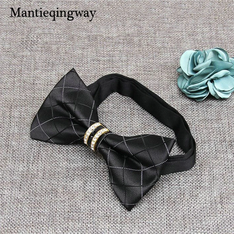 Mantieqingway Блеск Алмазный Свадебный галстук-бабочка для Для мужчин Blingbling