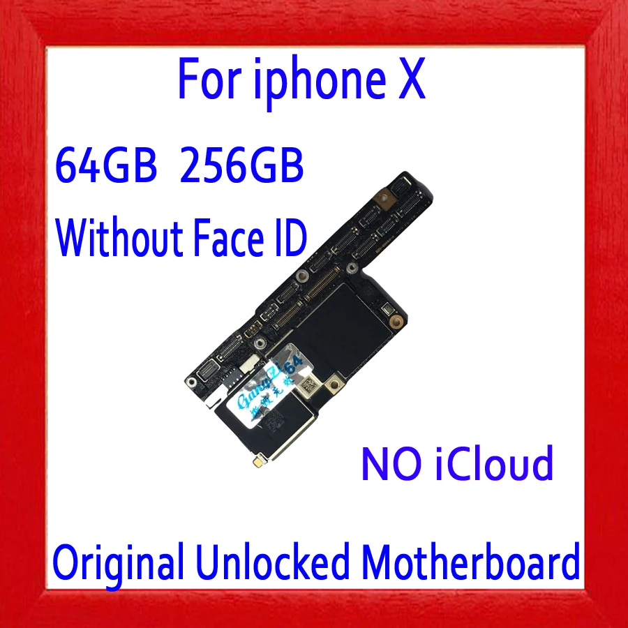 Заводская Разблокировка для iphone X оригинальная материнская плата с лицом ID/без лица ID, система IOS материнская плата для iphone X материнская плата