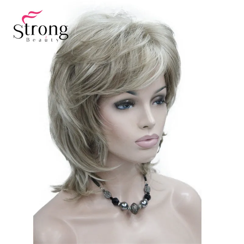 StrongBeauty короткий мягкий аксессуар для волос пушистой цветок коричневый Классический колпачок синтетический парик женские волосы парики выбор цвета