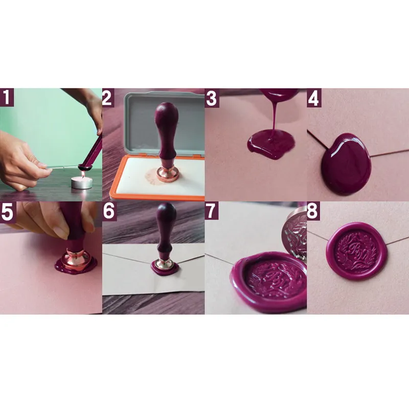 DIY латунная головка деревянная ручка письмо уплотнение воск штамп для свадебные приглашения конверт Скрапбукинг или воск краски гранулы