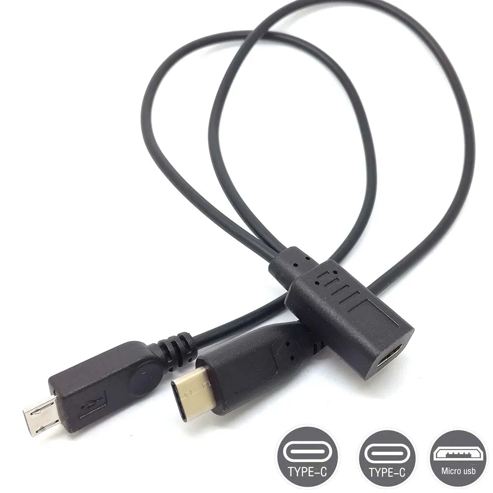 Разветвитель Кабеля-Удлинителя usb 3 1 Type C мама-Micro + c папа | Электроника
