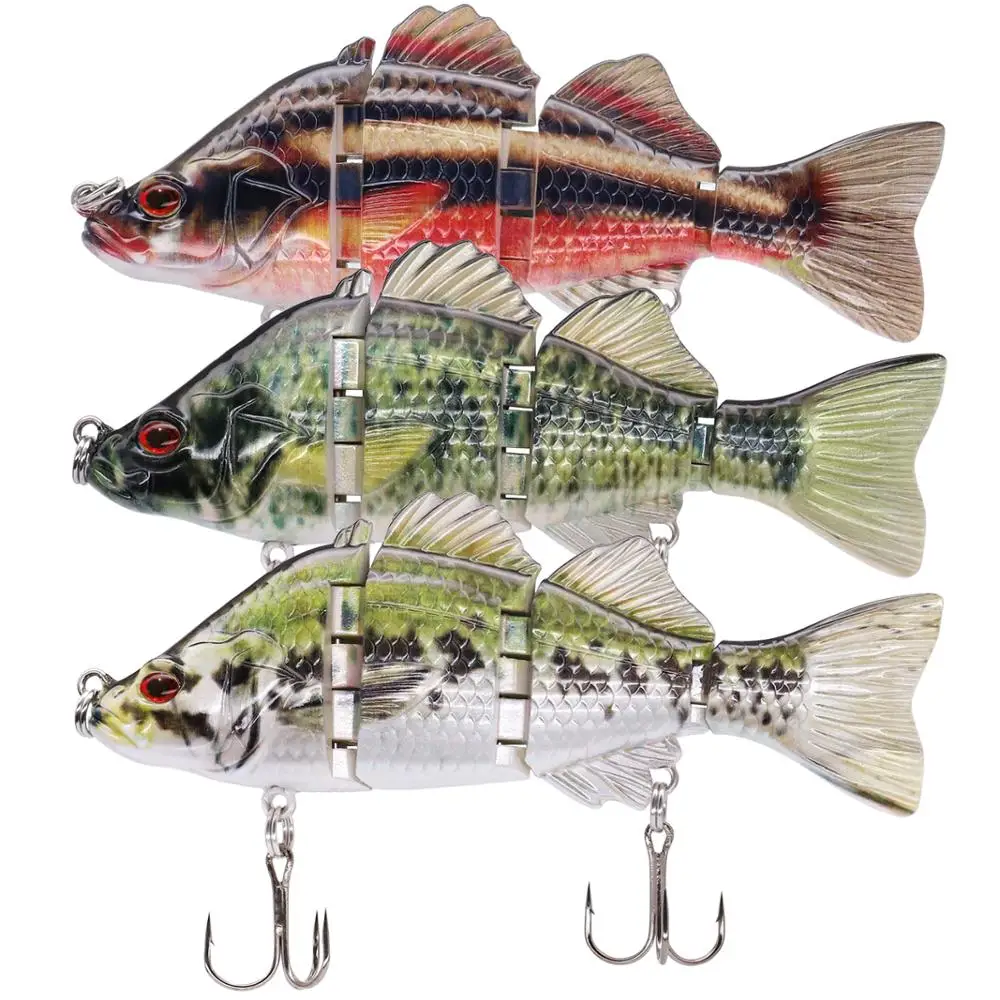 10 см или 18,5 см рыболовные приманки Swimbaits мульти Соединенные секции Isca искусственные Pesca твердые приманки воблеры рыболовные крючки Снасть