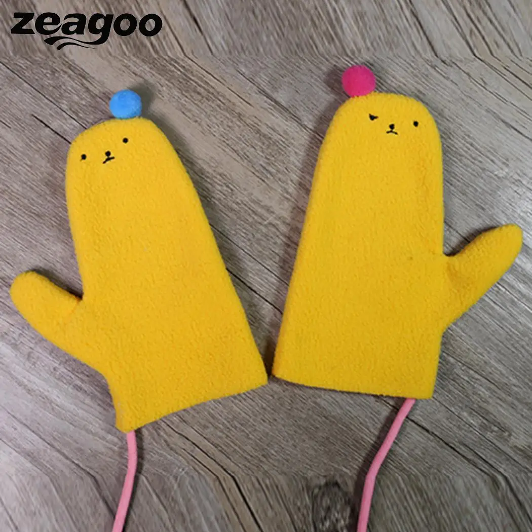 Zeagoo уличные Холтер шеи с ремешком выстроились Стрейч Флисовые Перчатки для