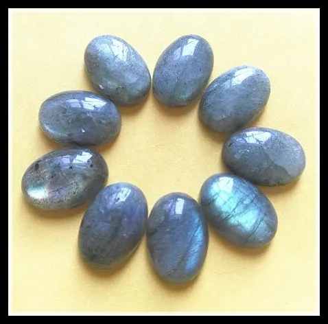 

10pcs Nature Labradorite Stone Cabochons Beads accessories jewelry 10x14mm 12x16mm 13x18mm 15x20mm 18x25mm oval shape no hole