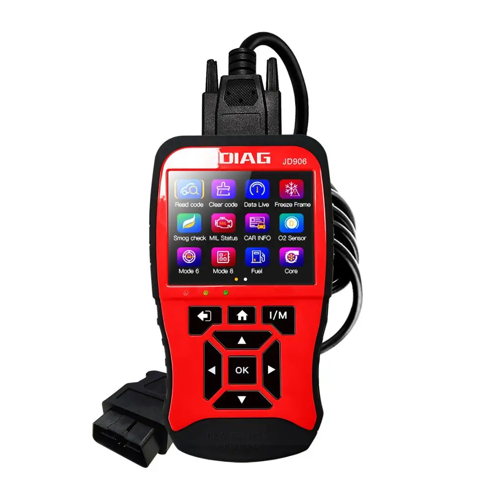 Новый сканер OBDII/EOBD считыватель кодов JDiag JD906 считывание двигателя/коды ошибки