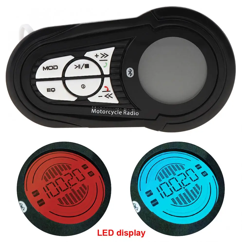 Водонепроницаемый Противоугонный динамик для мотоцикла 2 шт. 30 Вт Bluetooth MP3