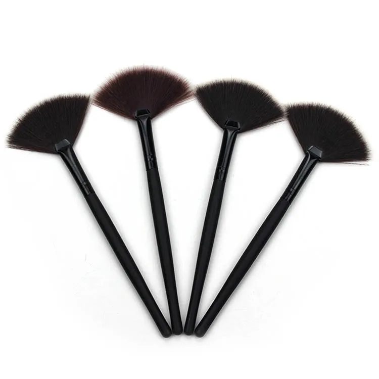 Шелковое волокно сгибающаяся маленькая кисть с вентилятором популярная