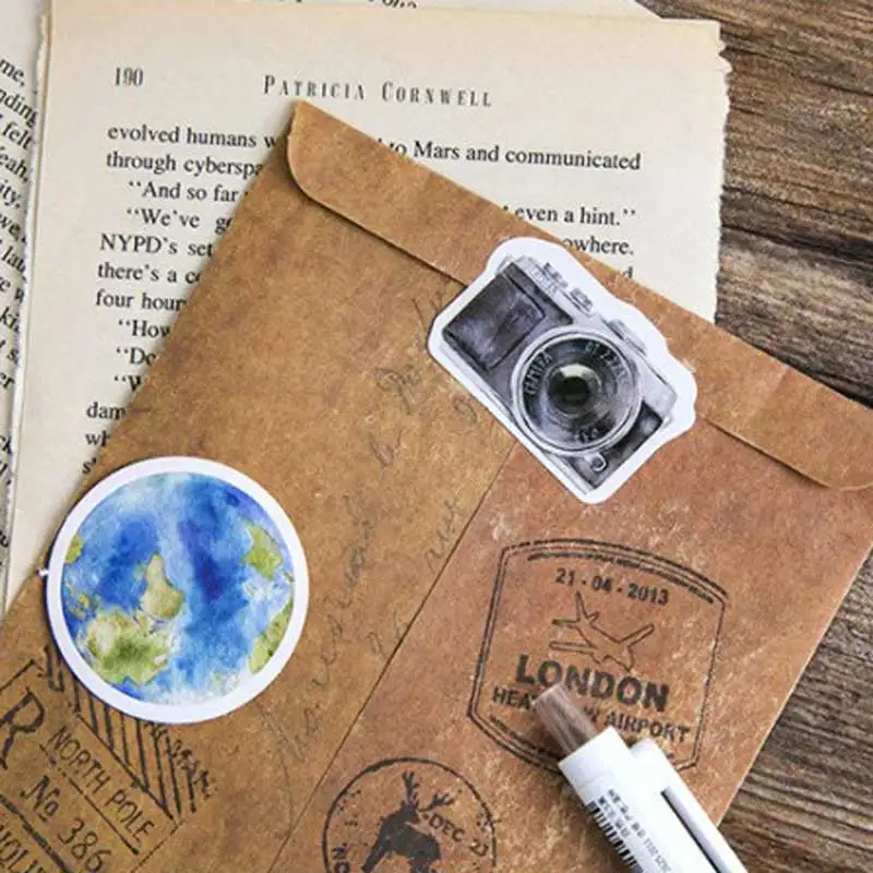 46 шт./кор. Винтаж одного человека для путешествий декоративная канцелярские