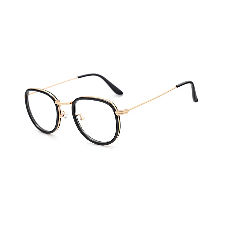 Новинка 2019 женские очки оптически металлическая оправа Леопардовый принт