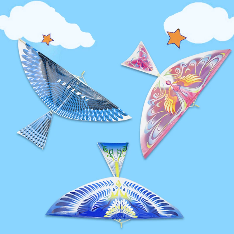10 шт. Lu Ban Flying Bird Резиновая лента летающий воздушный змей в виде птицы забавные