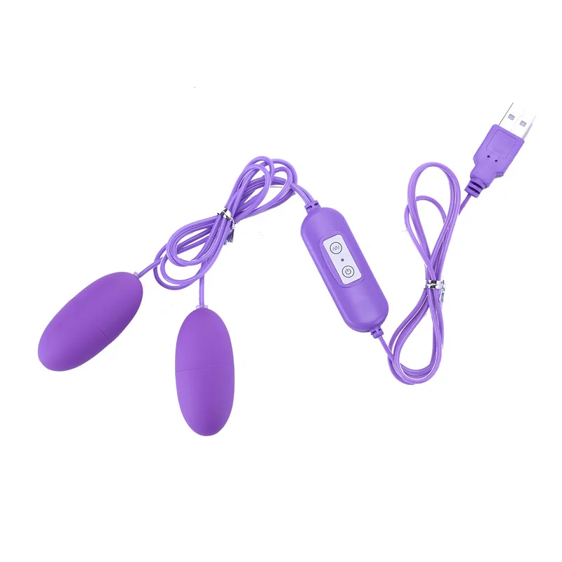 Новинка многоскоростной USB двойной вибратор для яйца Массажер вагинальный и
