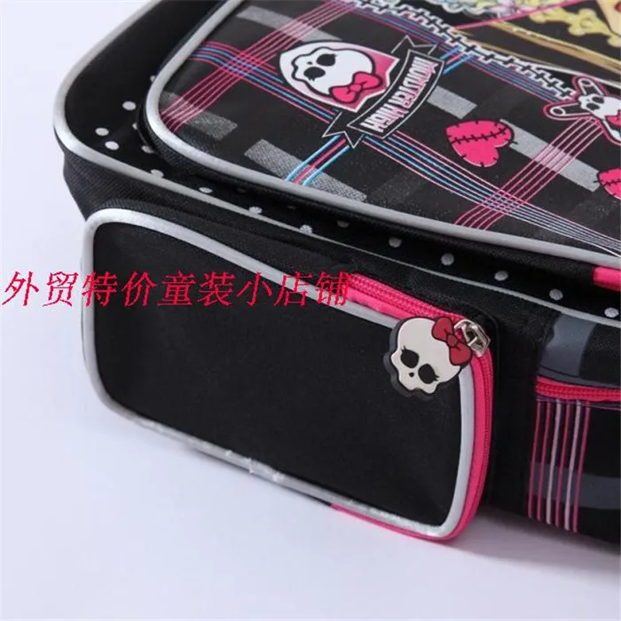 Рюкзак Monster High детские школьные сумки для девочек черные рюкзаки начальной школы