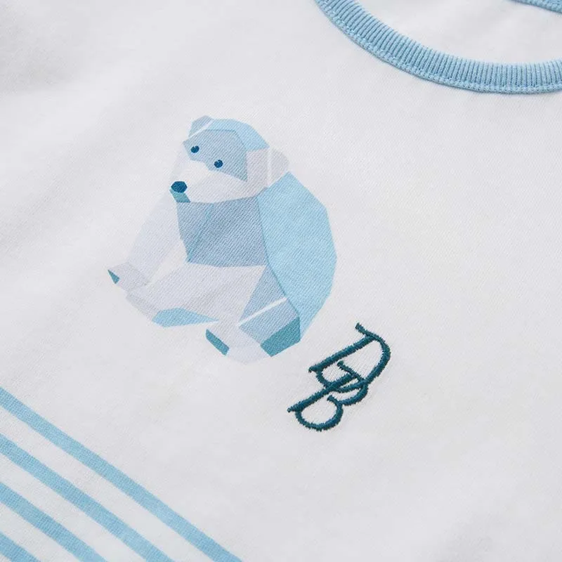 Dave bella summer baby clothing sets boys bear printing clothes children t shirt+shorts 2 pcs toddler outfit DBF7291 | Детская одежда и