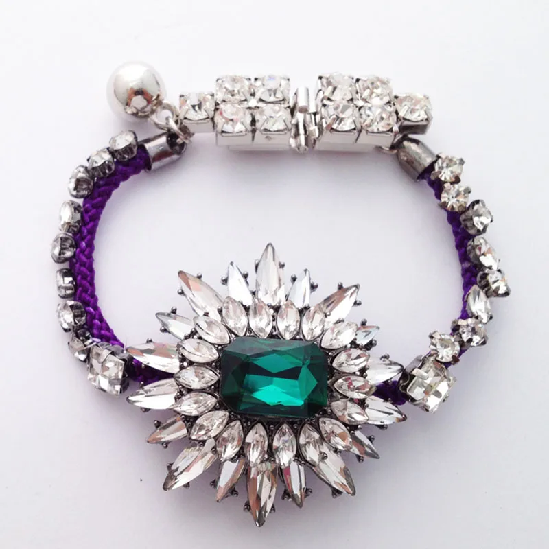 New arrived shourouk style brand Fashion high quality crystal bracelets &amp bangles for women jewelry wholesale price | Украшения и