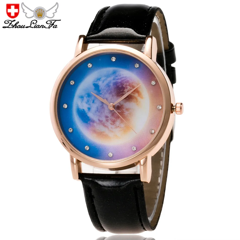 Горячая серия источник креативных цветных часов Cosmic Planet для женщин Kadin Saat Relojes Mujer