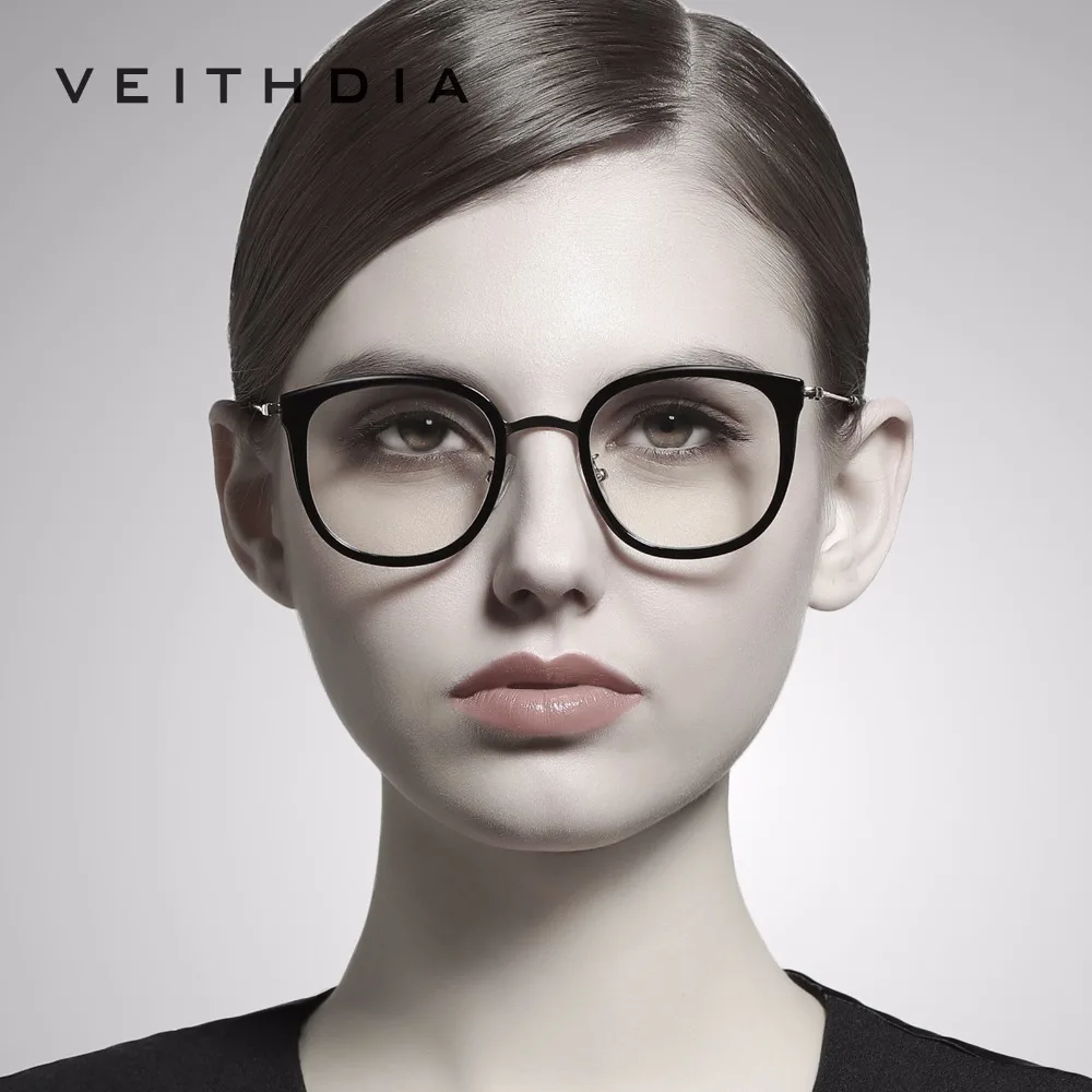 VEITHDIA очки унисекс модные женские оправа Мужские Винтажные прозрачные линзы