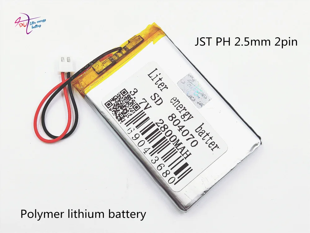 XH2.54 2800mAh 804070 3 7 V литий полимерная батарея игрушка GPS преподавательная машина|lithium