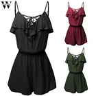 Женский летний комбидресс без рукавов, пляжный мини-сарафан-шорты в стиле бохо, A26, 2019