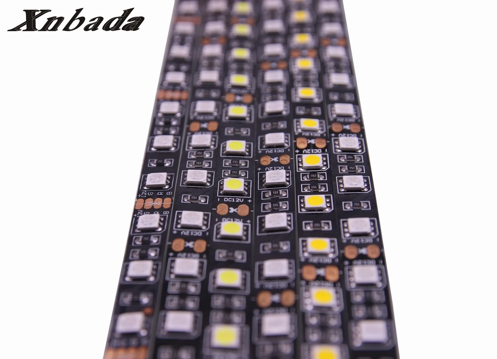 Светодиодная лента Xnbada 5050 12 В постоянного тока 60 светодиодов/м 5 м/рулон черная ПП
