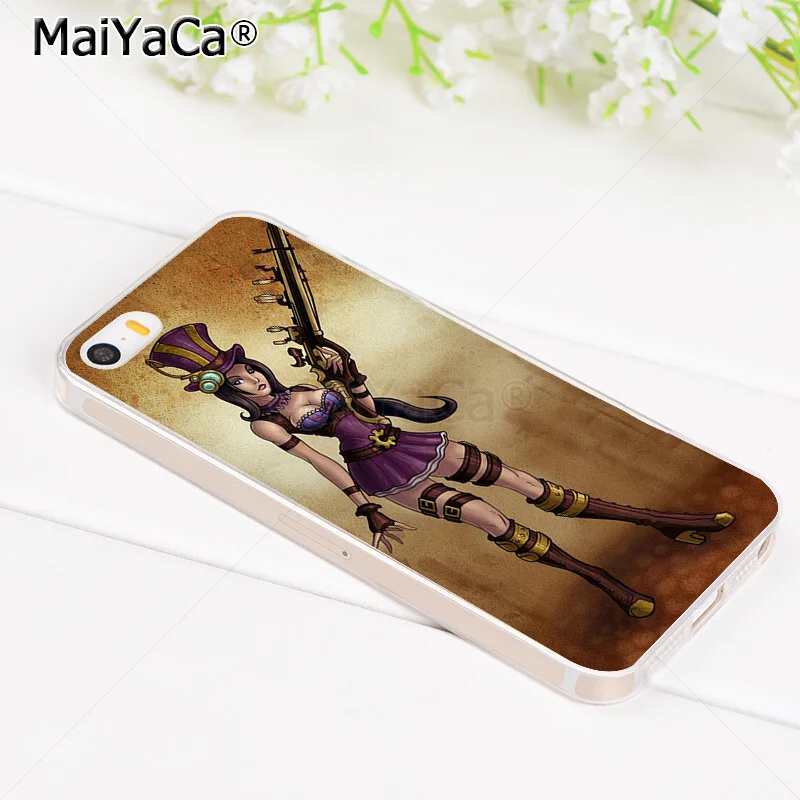 Чехол для телефона MaiYaCa Caitlyn League of Legends милый чехол iPhone 8 8plus 7 7plus 6 6S X 5 5S SE 11pro max |
