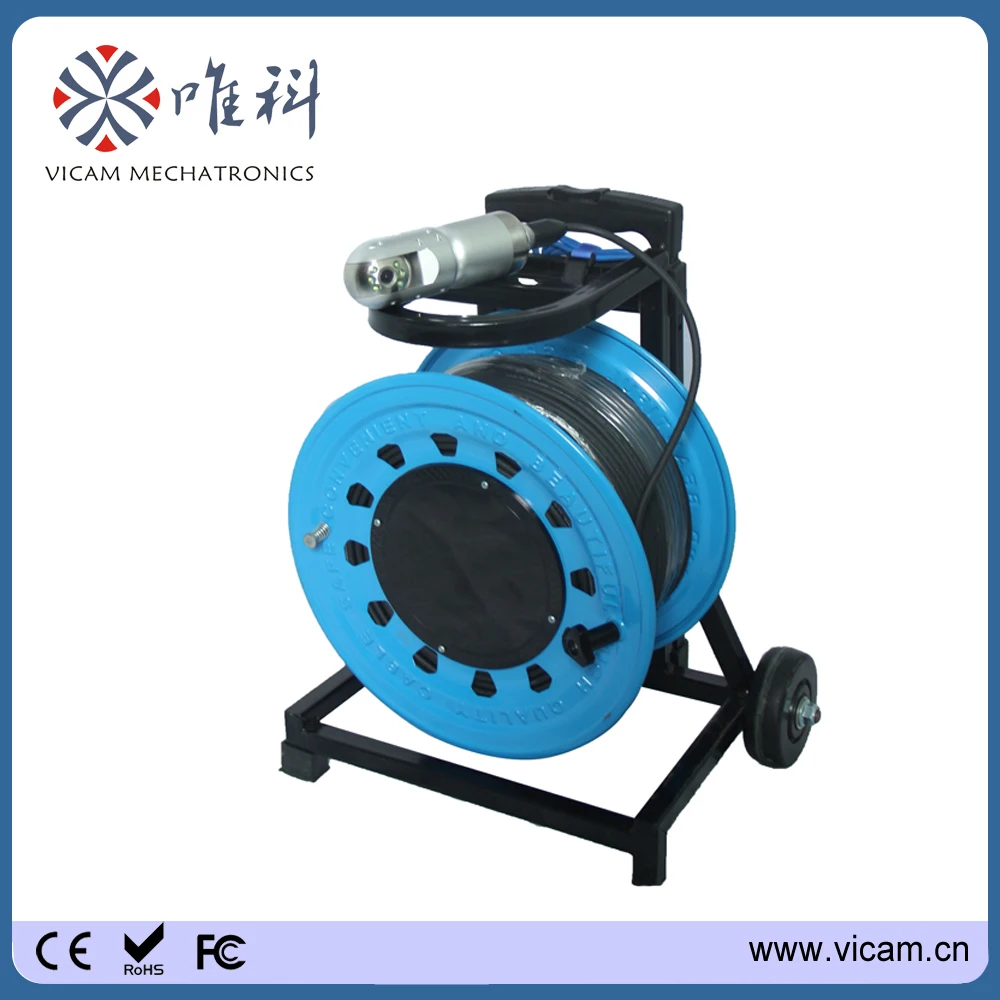 100m cable pt camera underwater inspection with 360 degree rotation pan tilt head and 8&quot lcd screen V8-3288PT-2 | Безопасность и