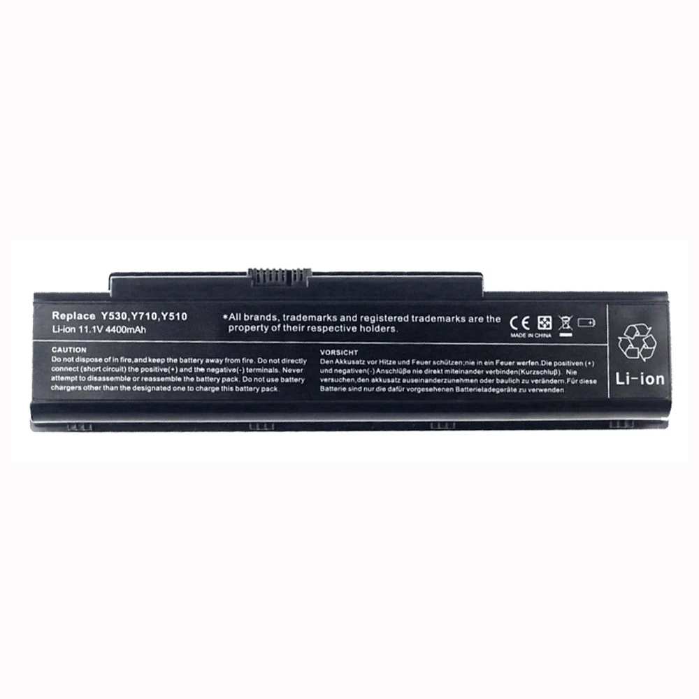100% Оригинальный 6-элементный Аккумулятор для ноутбука Lenovo IdeaPad Y710 Y730 Y530 Y510 Series 45J7706