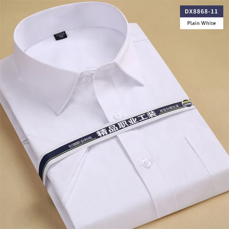 Летние Шорты рукавом квадратный воротник regular fit oversize S до 8xl однотонные/twill формальные бизнес для мужчин рубашки для мальчиков
