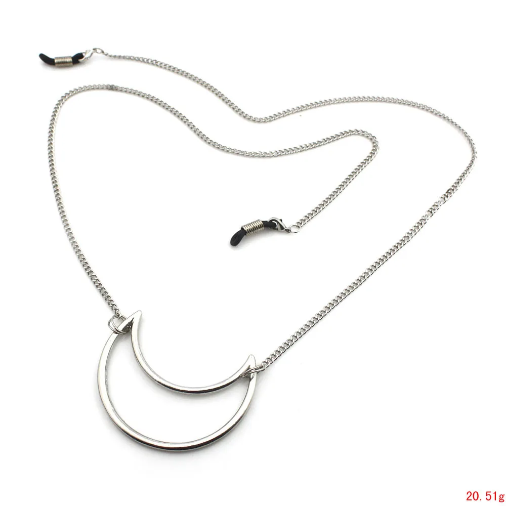 Женская мода Новинка Луна из бисера очки солнцезащитные цепочка для очков чтения