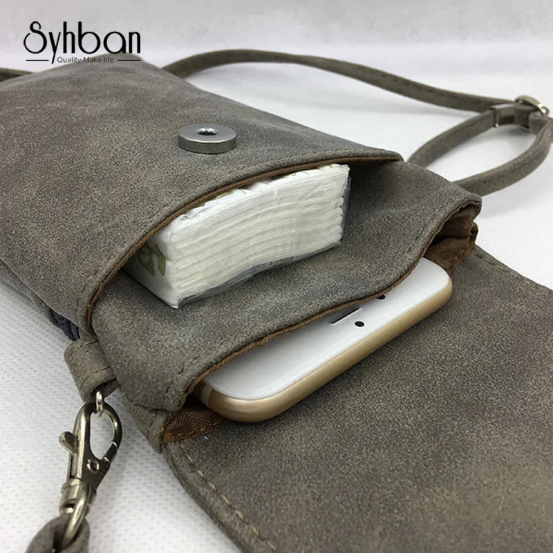 SYHBAN сумки нулевой кошелек скошенный мини посылка телефон сумка для iPhone6/7/P Слот