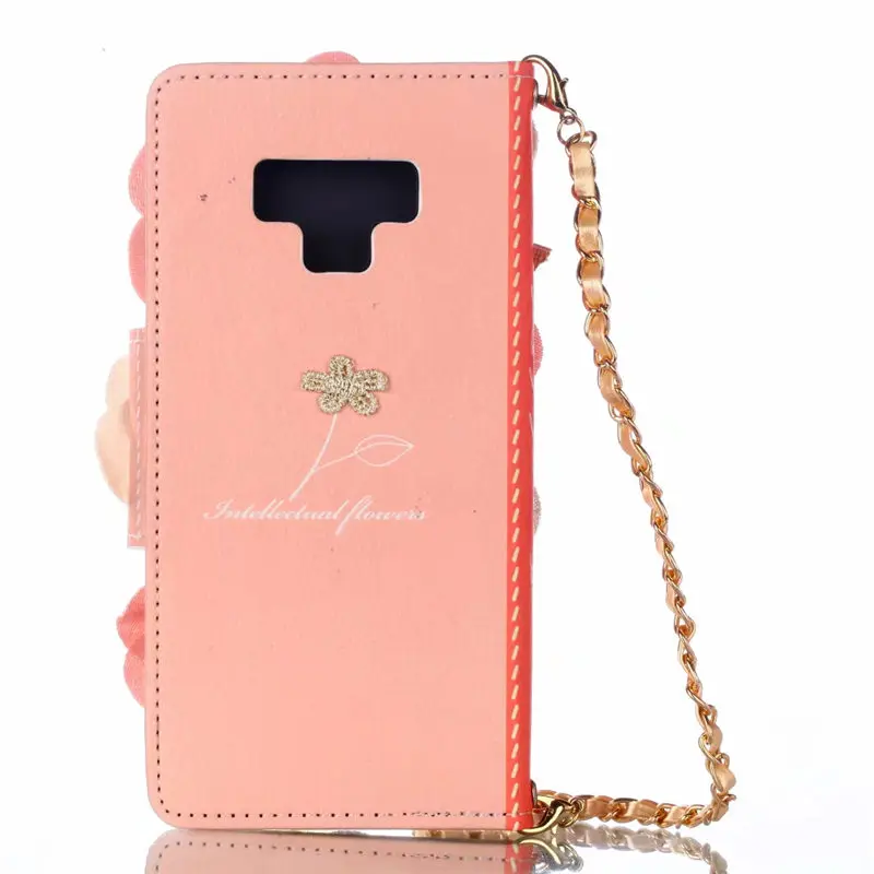 Роскошная сумка для телефона Samsung Galaxy Note 9 8 кожаный флип-чехол с розами и