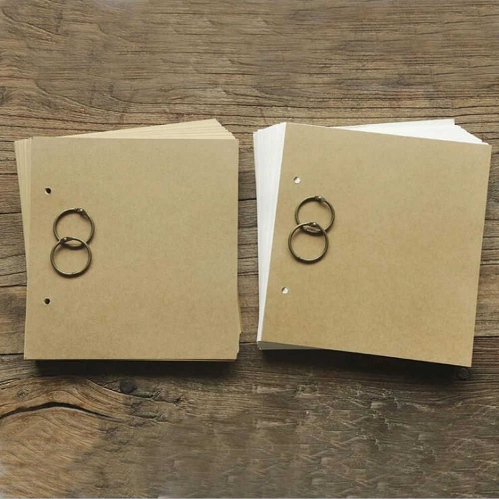 Крафт Бумага крышка катушки A4A5 пустой дневник Тетрадь Винтаж офис школы отметил