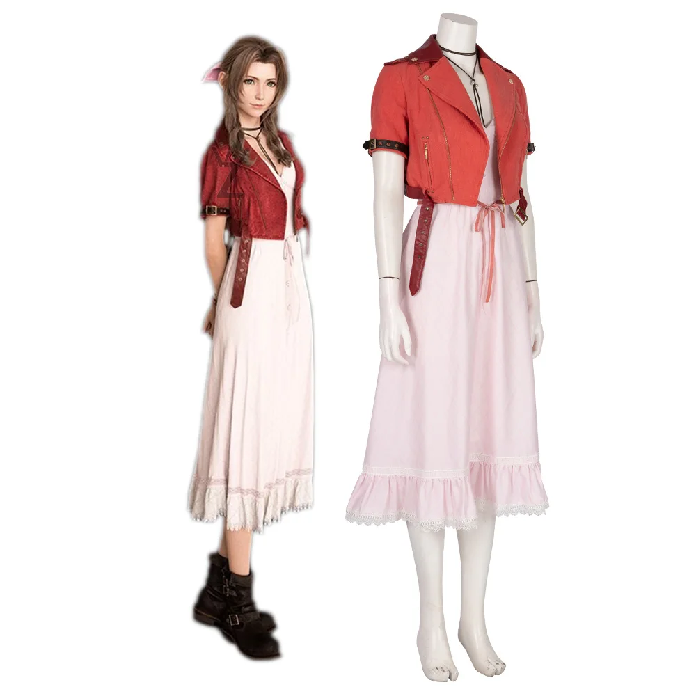 Лидер продаж костюм для косплея девочек Aerith из игры финальная фантазия VII платье