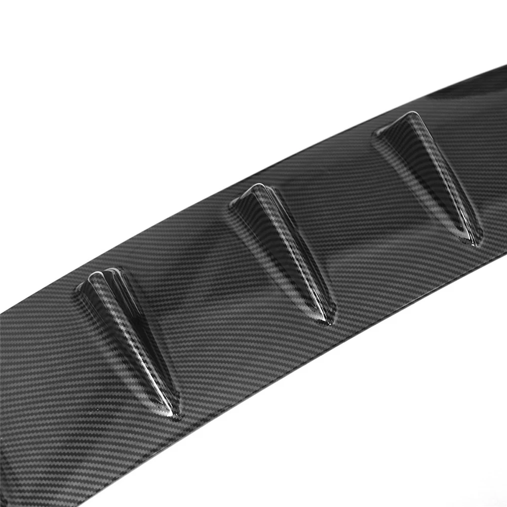 Car Rear Shark Fin 7 Wing Lip Diffuser 33&quotx6&quot Bumper Spoiler Carbon Universal | Автомобили и мотоциклы