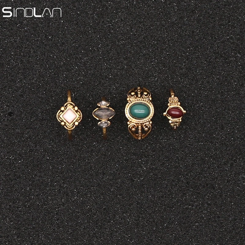 Женское кольцо в стиле бохо 4 шт./компл. | Украшения и аксессуары