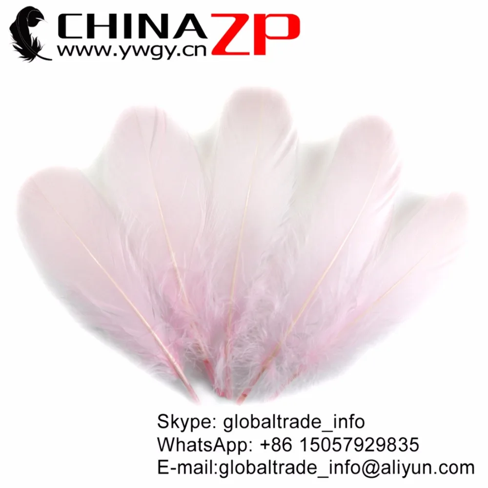 

CHINAZP Factory 200 pcs/lot Size 10-20cm Top Quality Dyed Baby Pink Soft Goose Nageoires Feathers DIY Jewelry Decoration