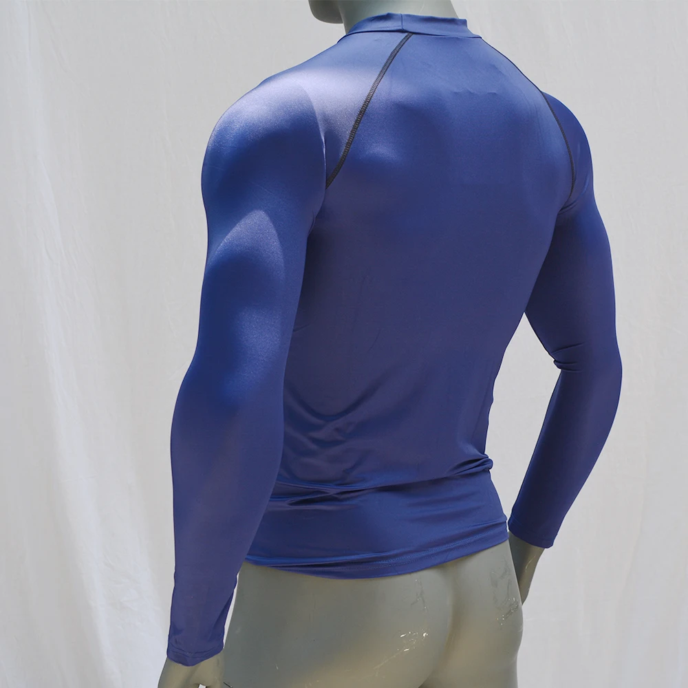 Дропшиппинг синий UPF 50 с длинным рукавом одежда для серфинга плавания сухая