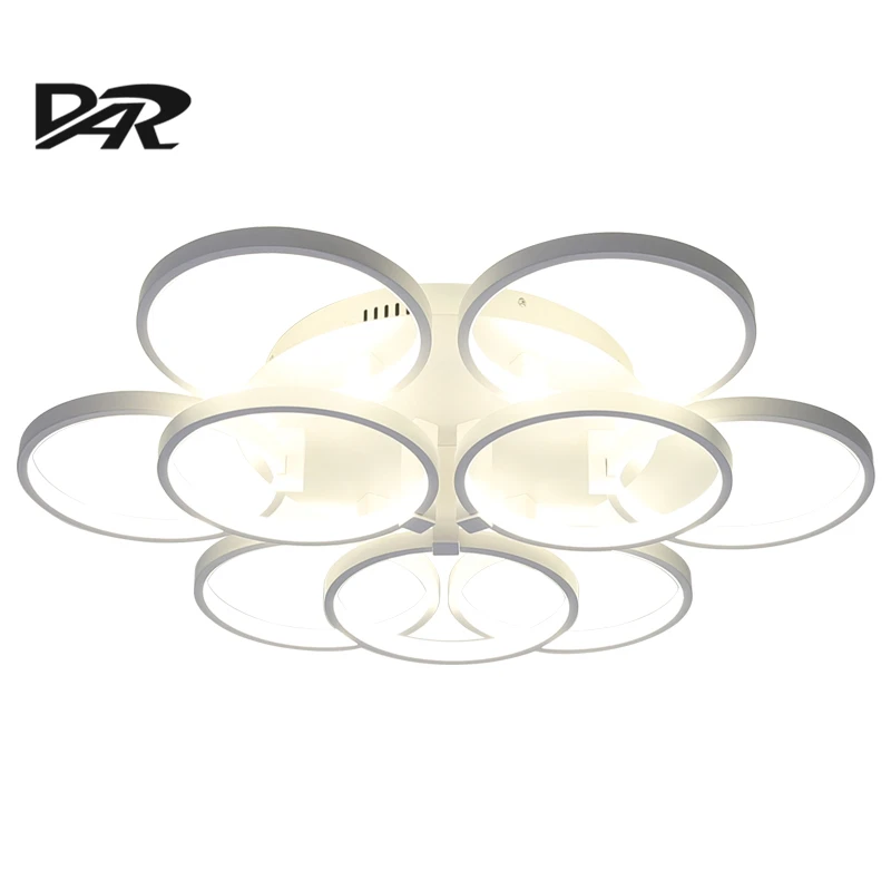 Современные светодиодные потолочные лампы 9/12 головок акриловые кольца