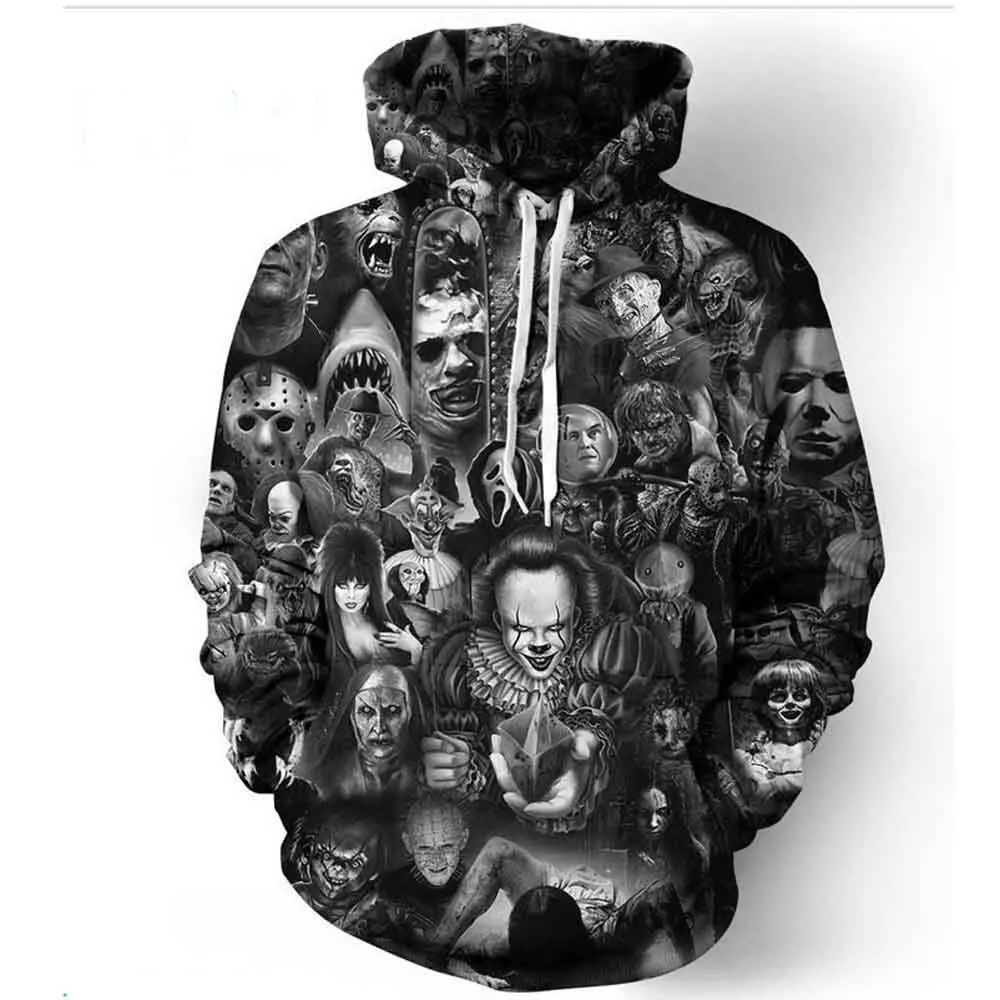 

Hot style 2020 outdoor casual street hip hop 3D digital printing couple fleece new foreign trade baseball hoodies men and women