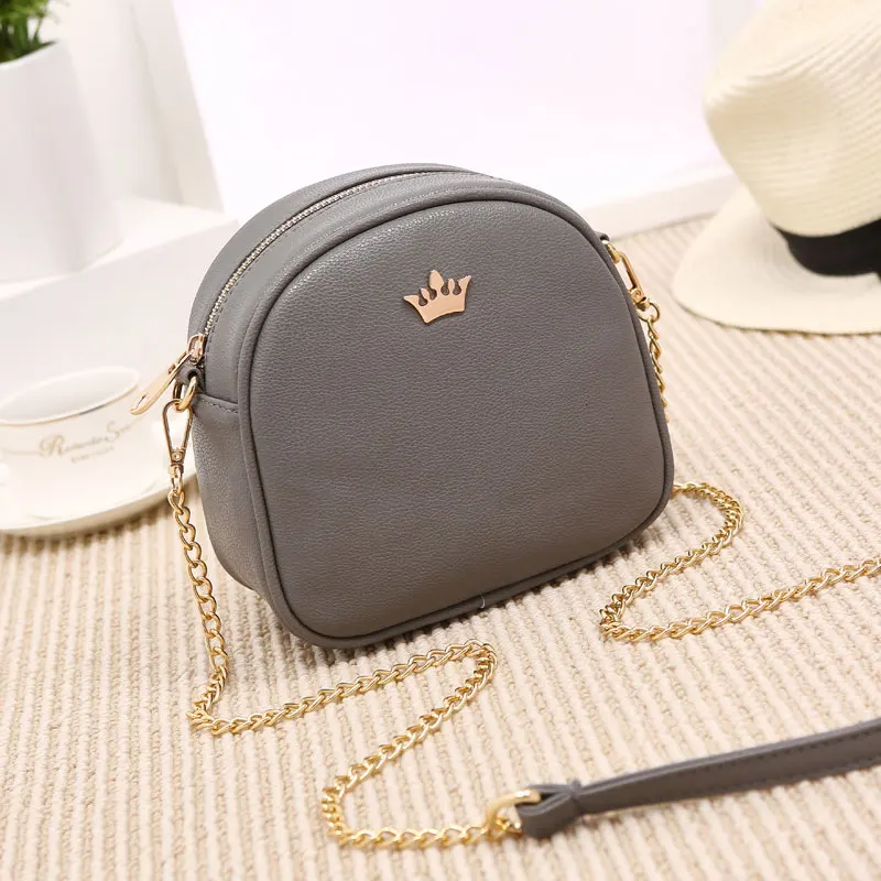 REPRCLA New Brand Designer Women Messenger Bags Chain Strap Shoulder Bag High Quality Handbags PU Leather Crossbody With Crown |