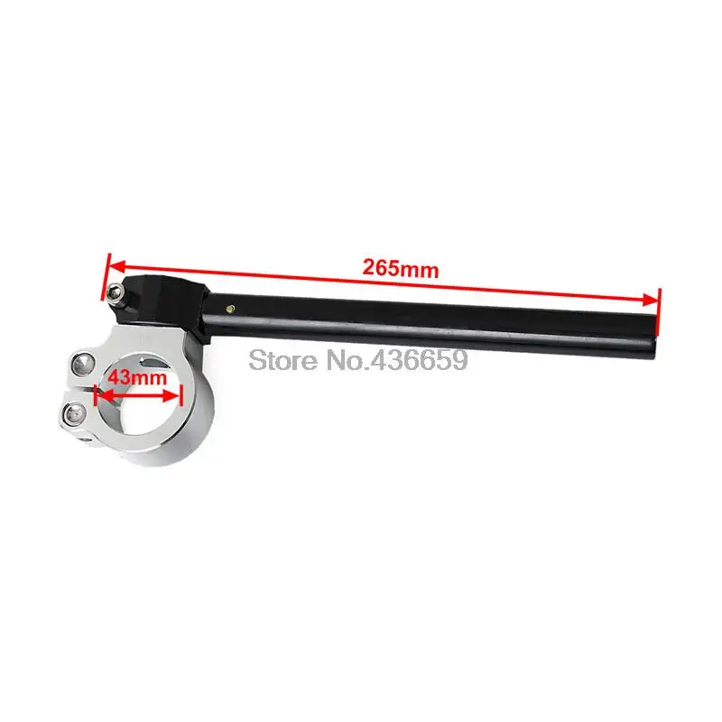 

Universal 43mm Motorcycle Motorbike Clip On Ons Handlebars Handle Bars Fork Black Color