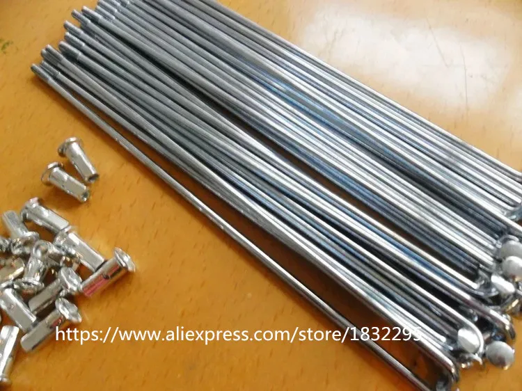 Оптовая продажа 100 шт./лот серебристые спицы для электрического велосипеда 12 к г