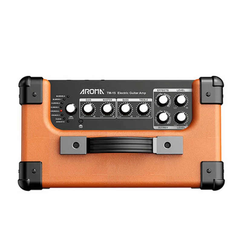 Усилитель для электрогитары AROMA TM-15 15 Вт портативный усилитель с интерфейсом