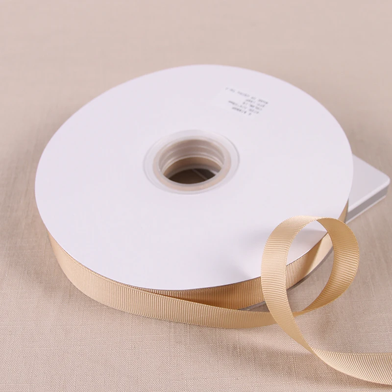 Khaki 10"(20 мм) 3/4 ярдов 91 м Grosgrain ленты декоративные подарочная упаковка свадебные ремесла Рождество ленты бабочкой Бант-заколка для волос - Цвет: Khaki