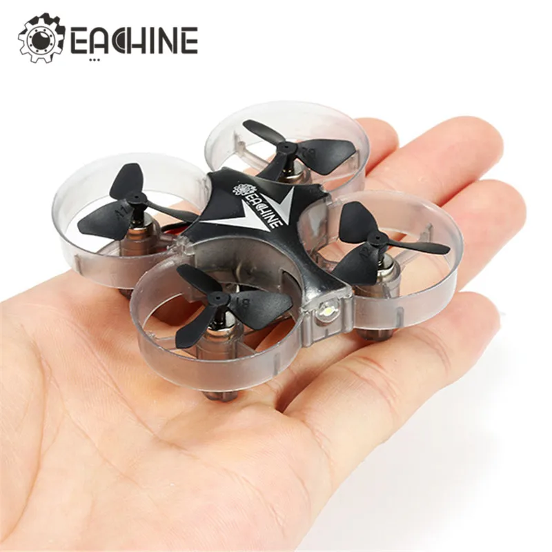Высокое качество Eachine E012 Мини 2,4G 4CH 6 оси Безголовый режим светодиодный светильник RC Quadcopter RTF мини-Дрон черного, желтого цвета