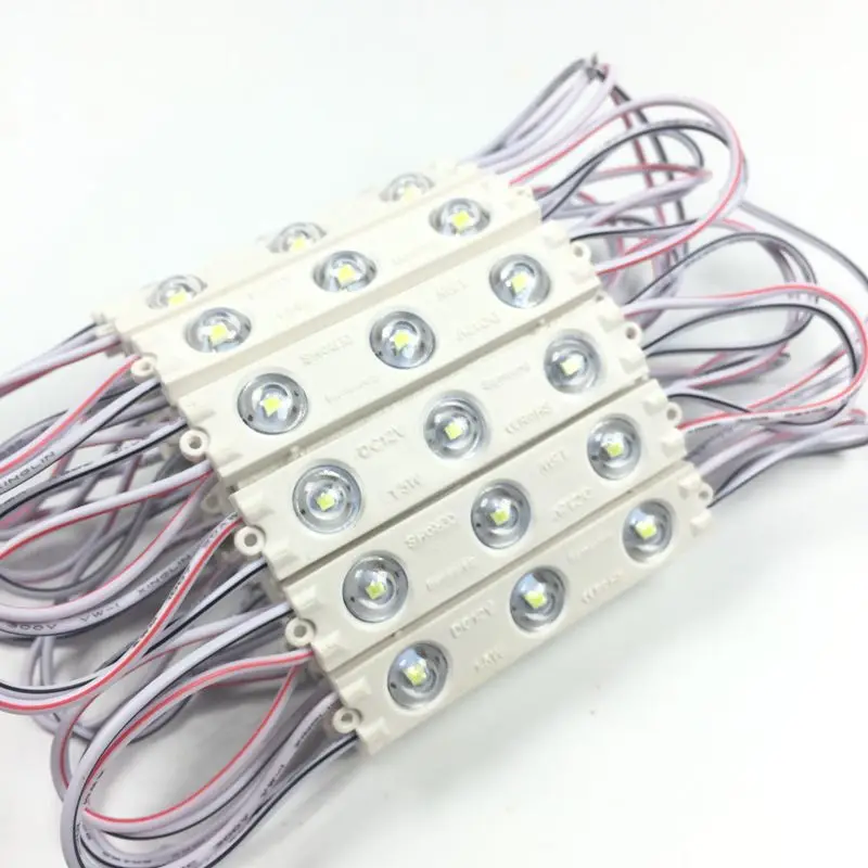 100 шт. 2835 SMD 3 светодиодный модуль подачи сигнала IP65 Водонепроницаемый инъекций
