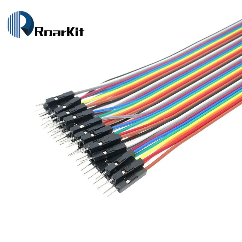 Перемычка штекер-штекер кабель Dupont для макетной платы Arduino 40 шт. 30 см 1p-1p |