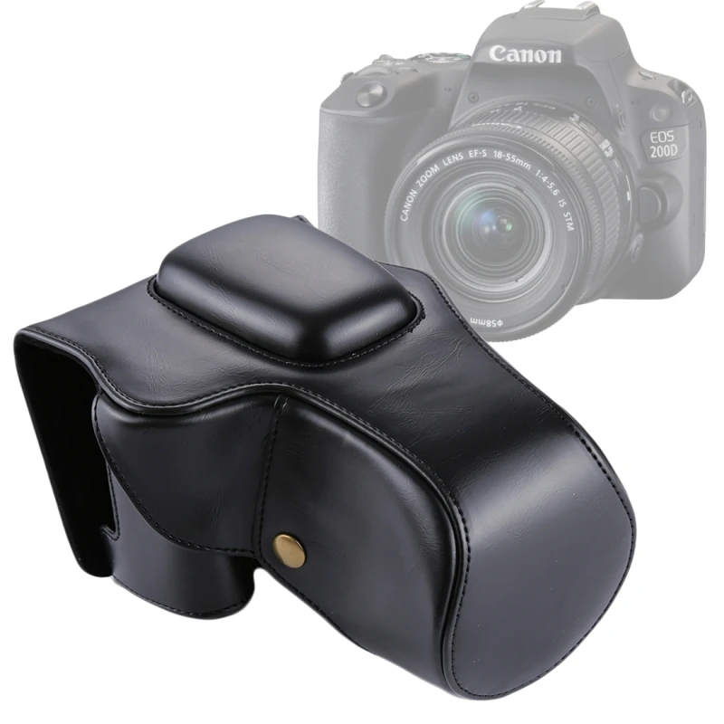 Чехол PULUZ для камеры Canon EOS 200D чехол из искусственной кожи на весь корпус защитный